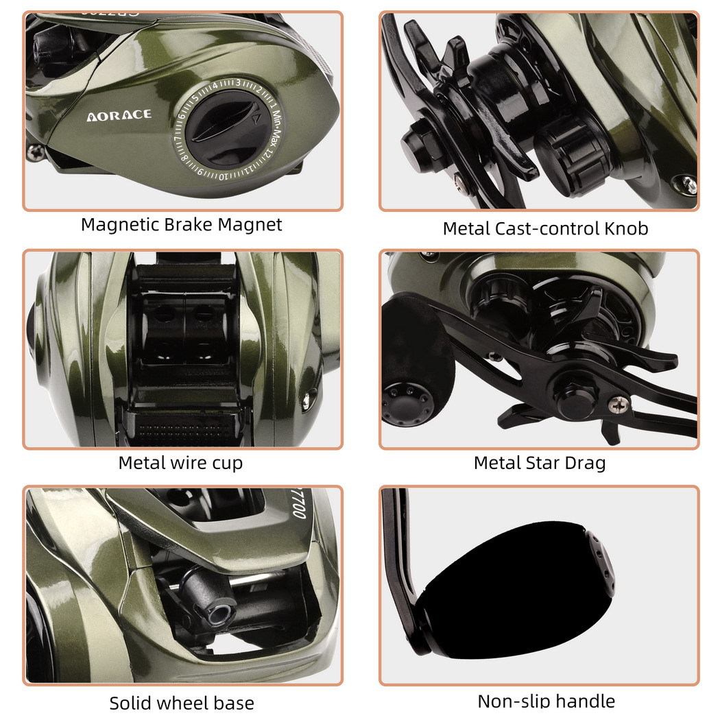 Baitcasting Reel 7.2 1 High Sp - مراجعة Reel Spare Spool وسعره