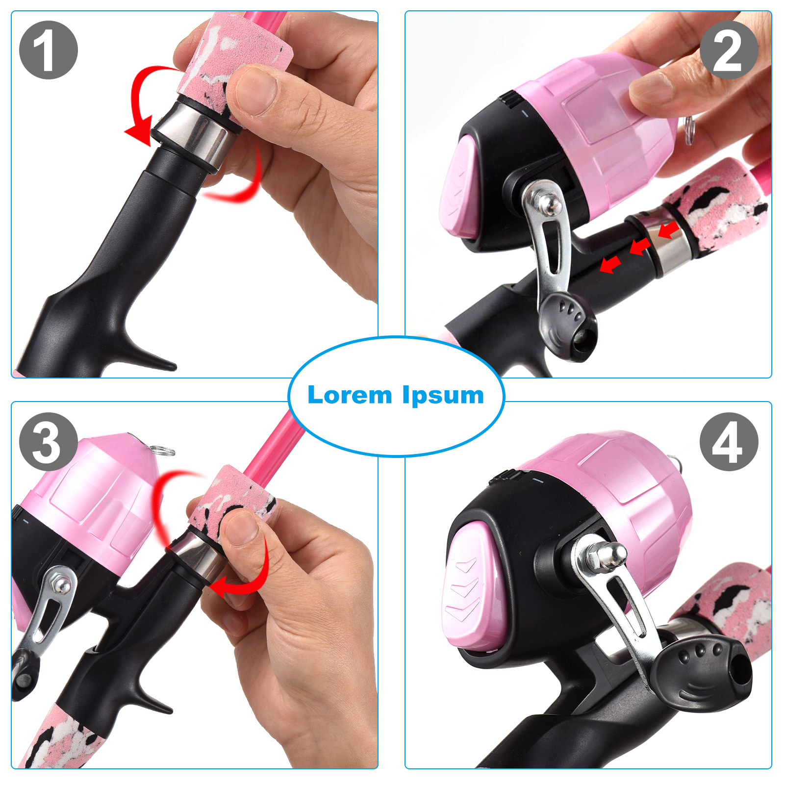 Kids Fishing Rod and Reel Comb - مراجعة Spincast Reel وسعره