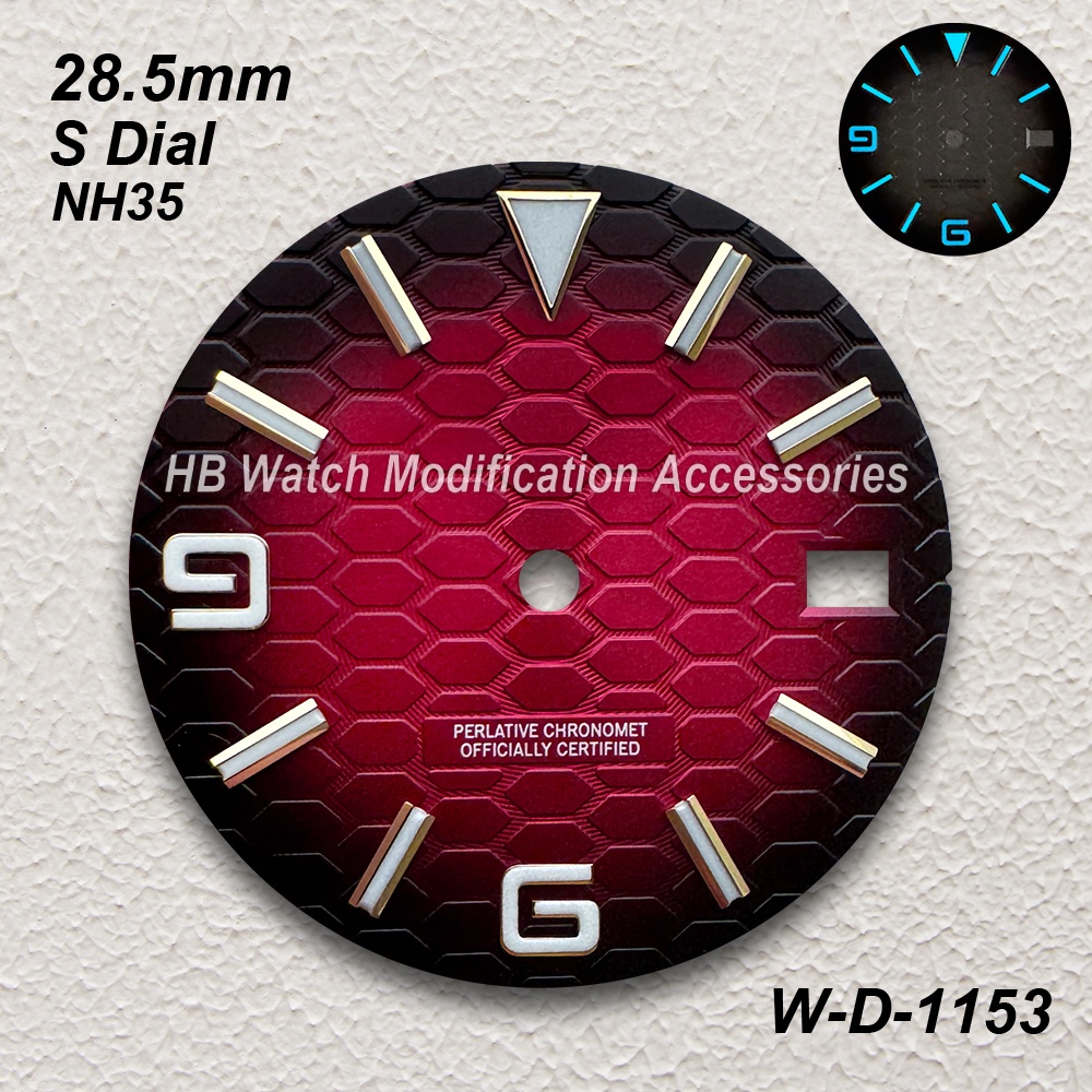 28.5mm S Logo Diving Dial Fit  - مراجعة Reel Case وسعره