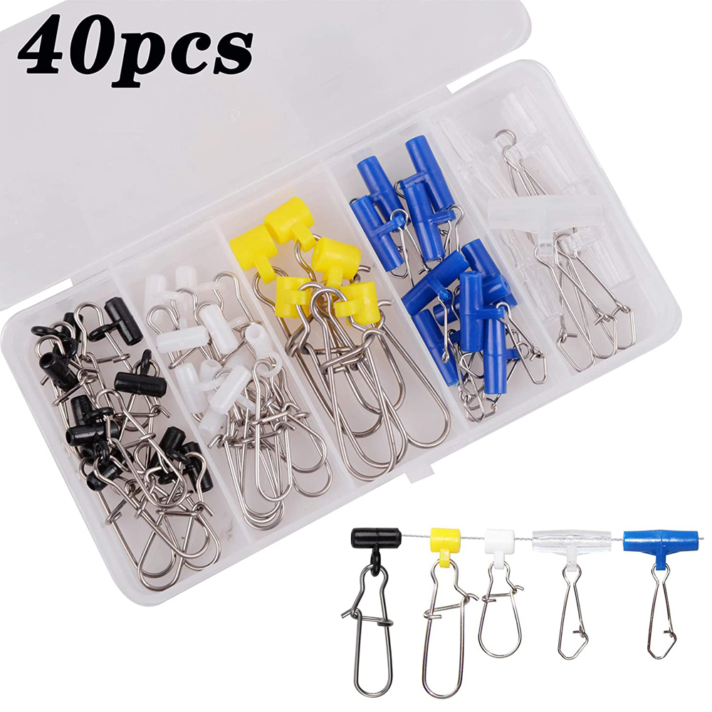 40Pcs Fishing line Sinker Slid - مراجعة Baitcasting Reel وسعره