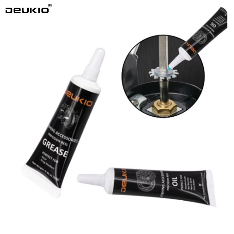 DEUKIO 2PCS/Set Fish Reel Oil  - مراجعة Reel Lubricant وسعره