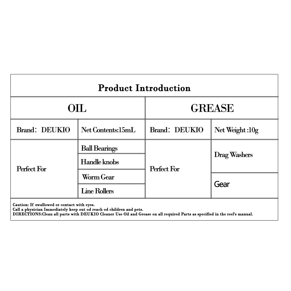 DEUKIO 2PCS/Set Fish Reel Oil  - مراجعة Reel Lubricant وسعره