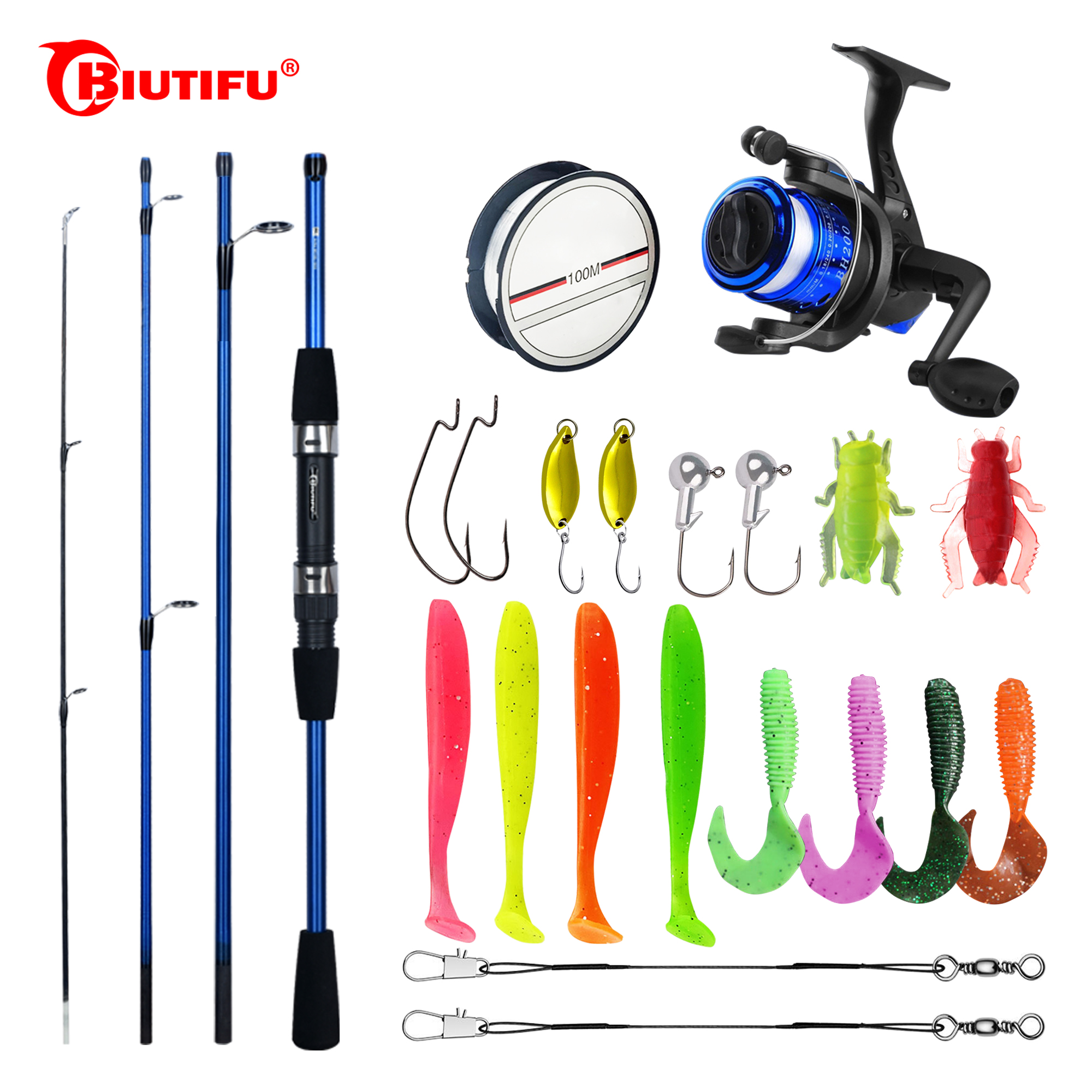 BIUTIFU Spinning Fishing Rod S - مراجعة Spincast Reel وسعره